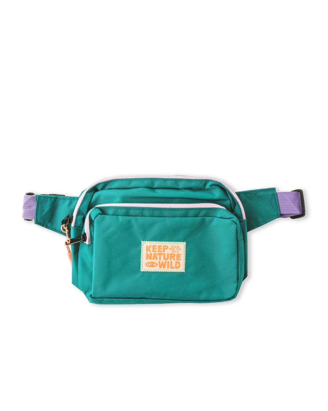 KNW FANNY PACK 🌿 Keep Nature Wild Teal and Lavender