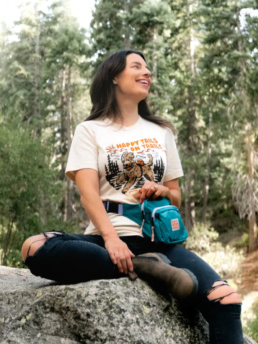 KNW FANNY PACK 🌿 Keep Nature Wild Teal and Lavender