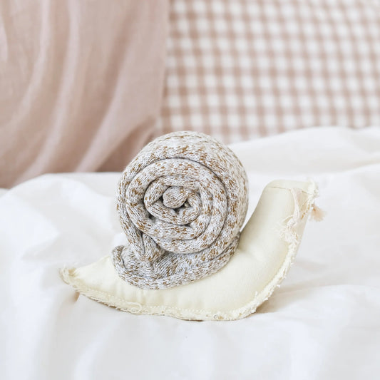 Snail // Enrichment Dog Toy // Squeaky + Snuffle Toy