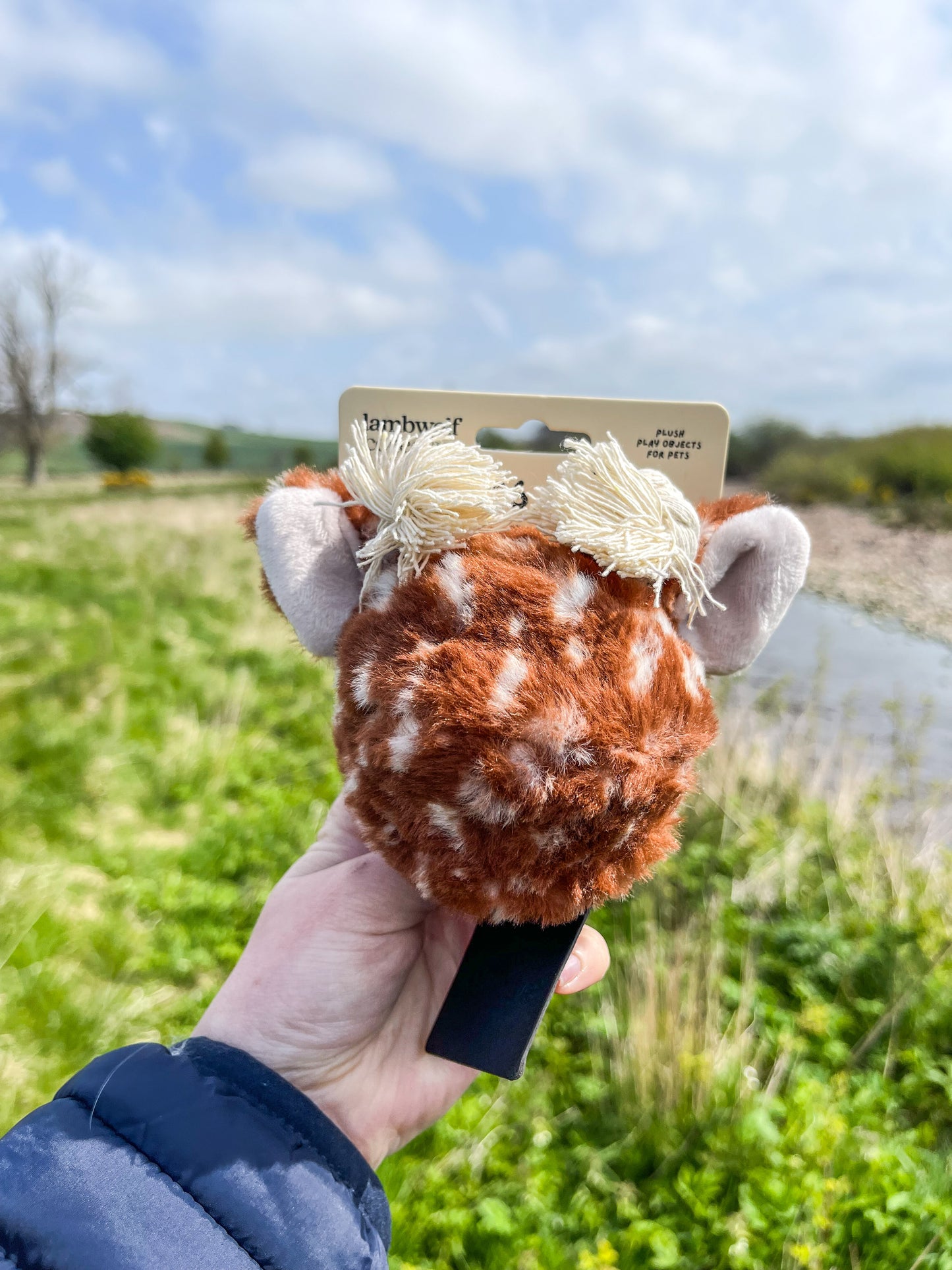 Fawn Pop // Enrichment Dog Toy // Squeaky Ball