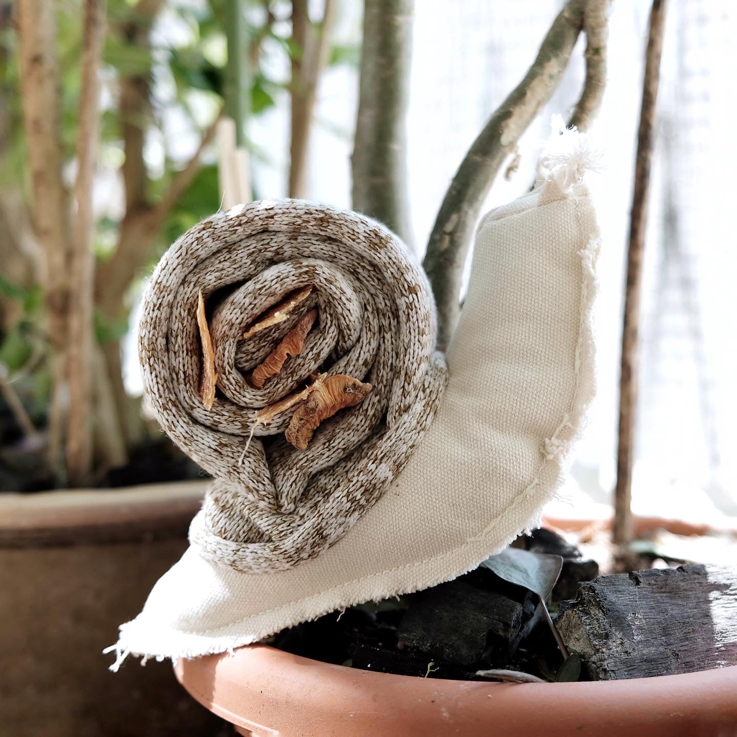 Snail // Enrichment Dog Toy // Squeaky + Snuffle Toy