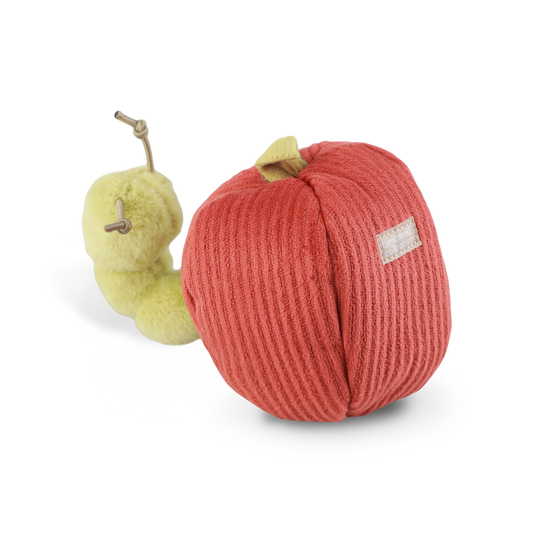 Apple & Catterpillar // Enrichment Dog Toy // Squeaky + Snuffle Toy