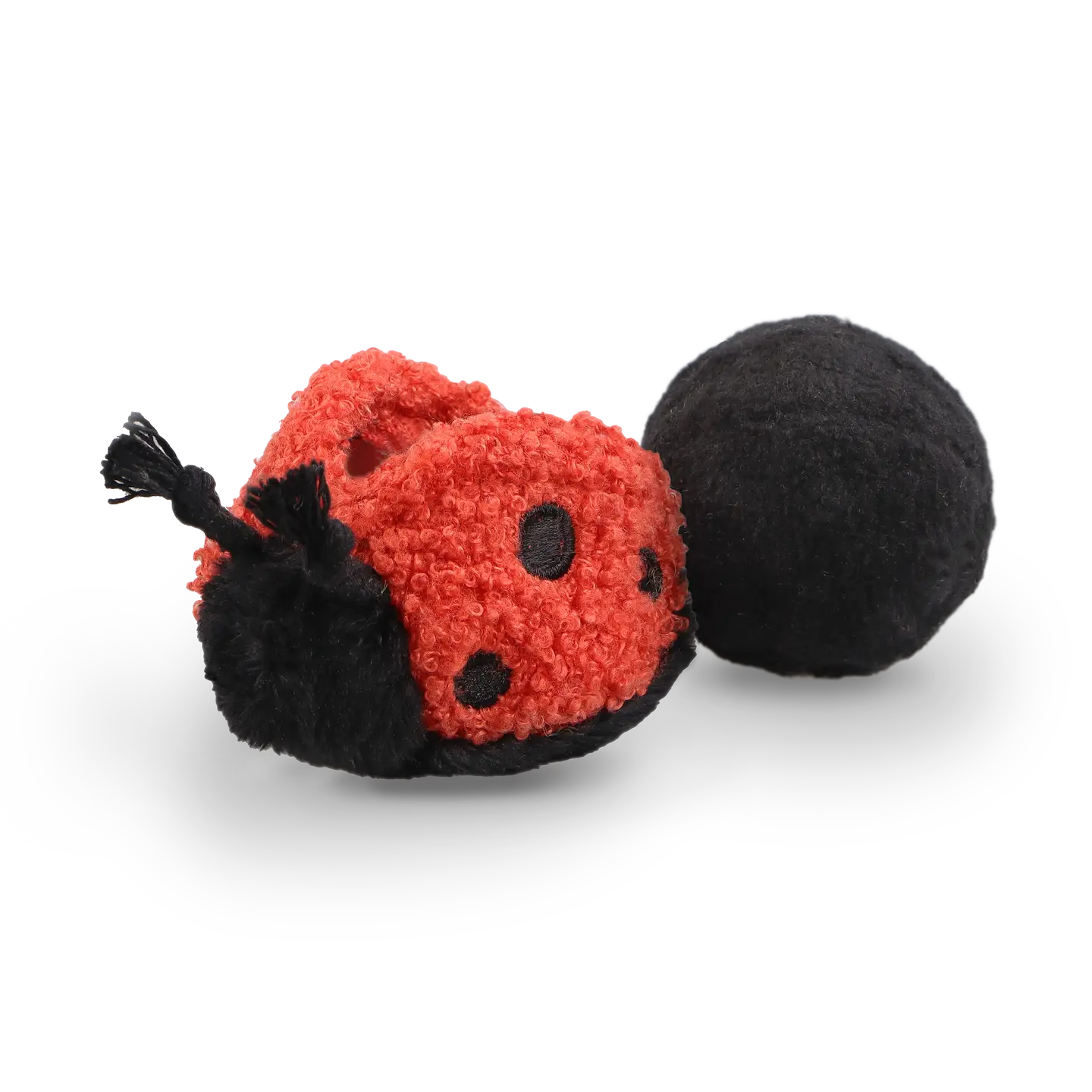 Ladybug Pop // Enrichment Dog Toy // Squeaky Ball // Mini