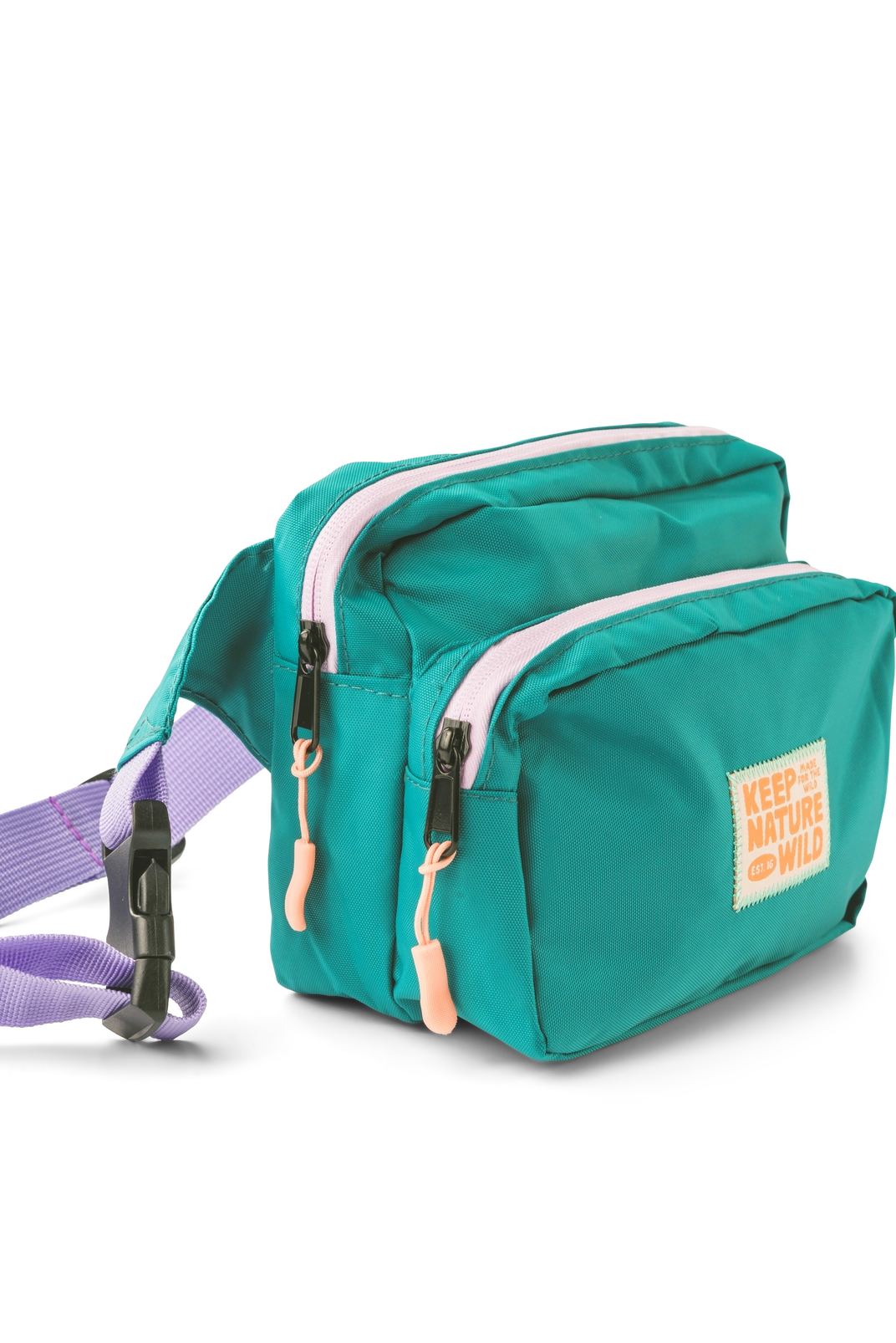 KNW FANNY PACK 🌿 Keep Nature Wild Teal and Lavender