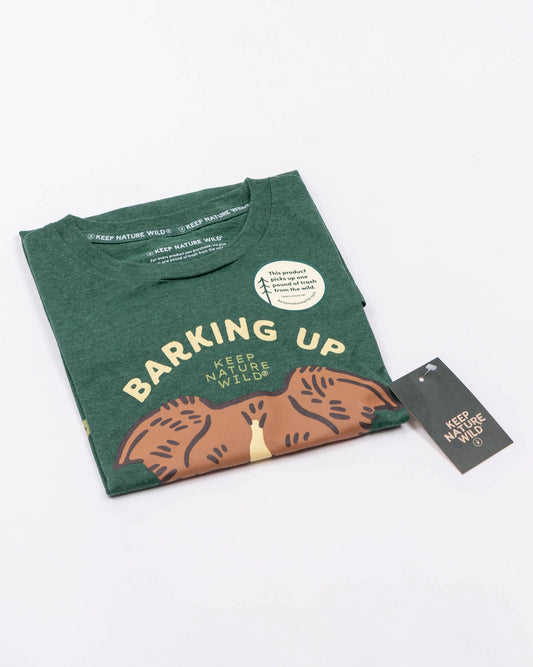 Barking Up All the Trees Unisex Tee | Heather Forest