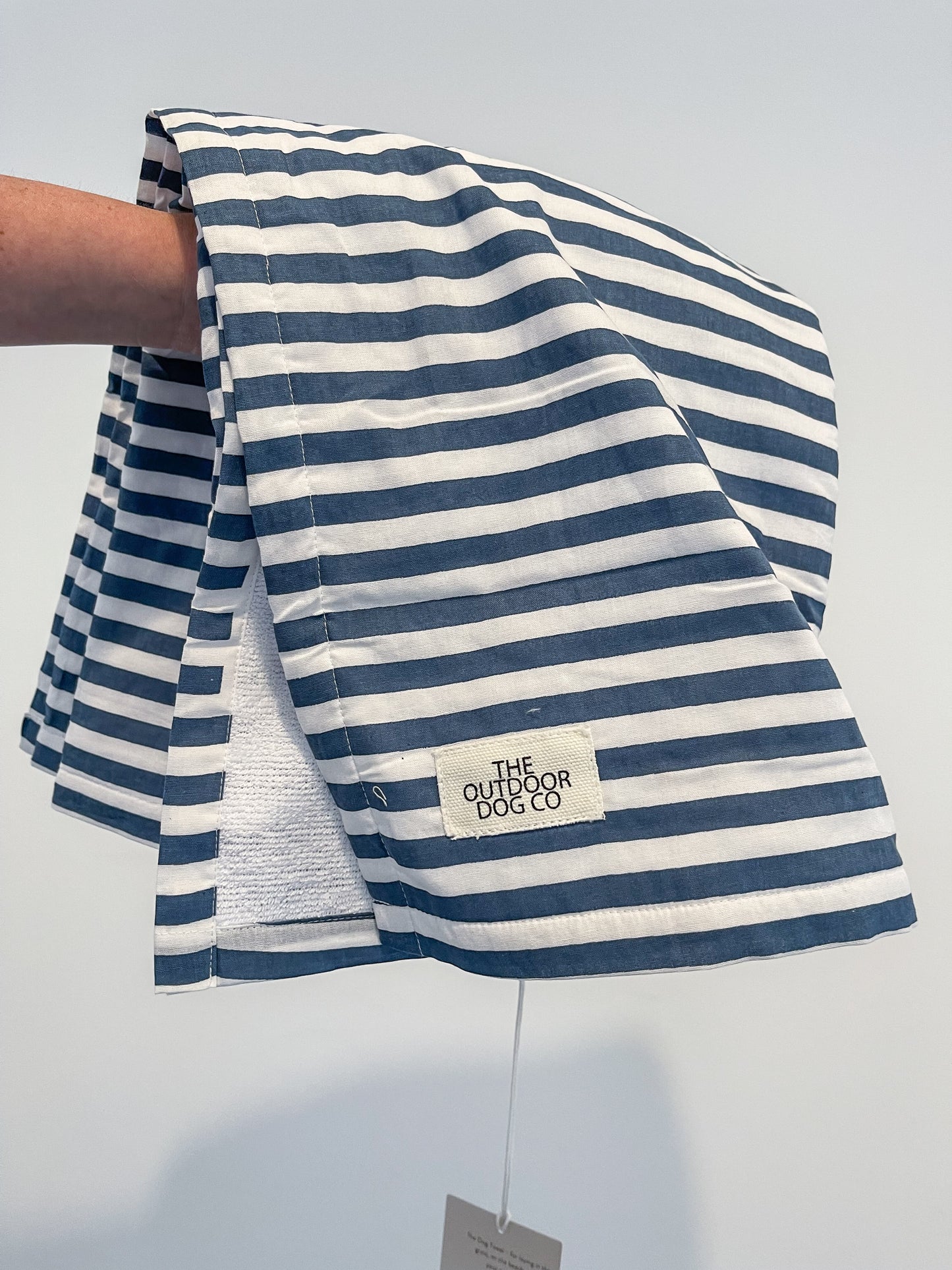 NAUTICAL STRIPE DOG TOWEL