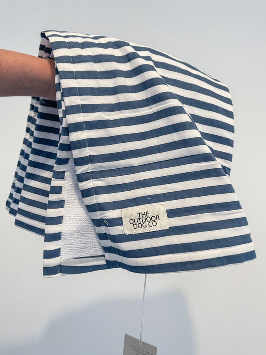 NAUTICAL STRIPE DOG TOWEL