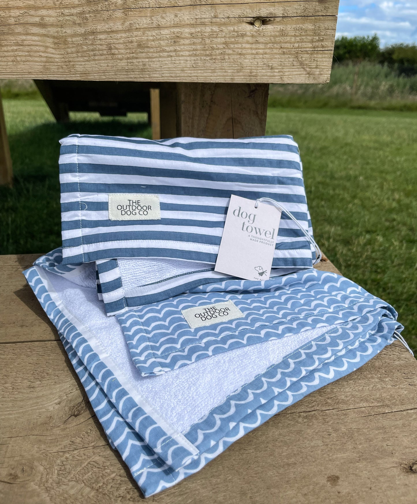 LITTLE WAVES DOG TOWEL