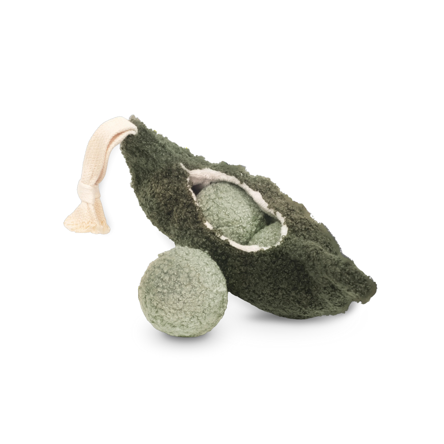 Pea Pop // Enrichment Dog Toy // Squeaky + Snuffle Toy