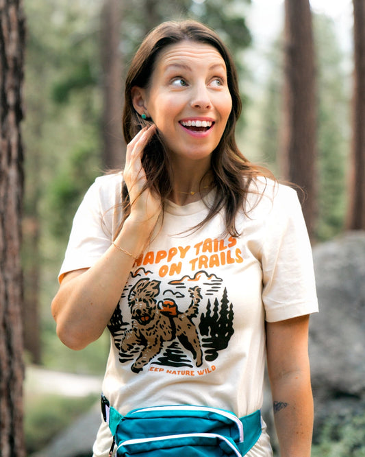 HAPPY TAILS ON TRAILS TEE