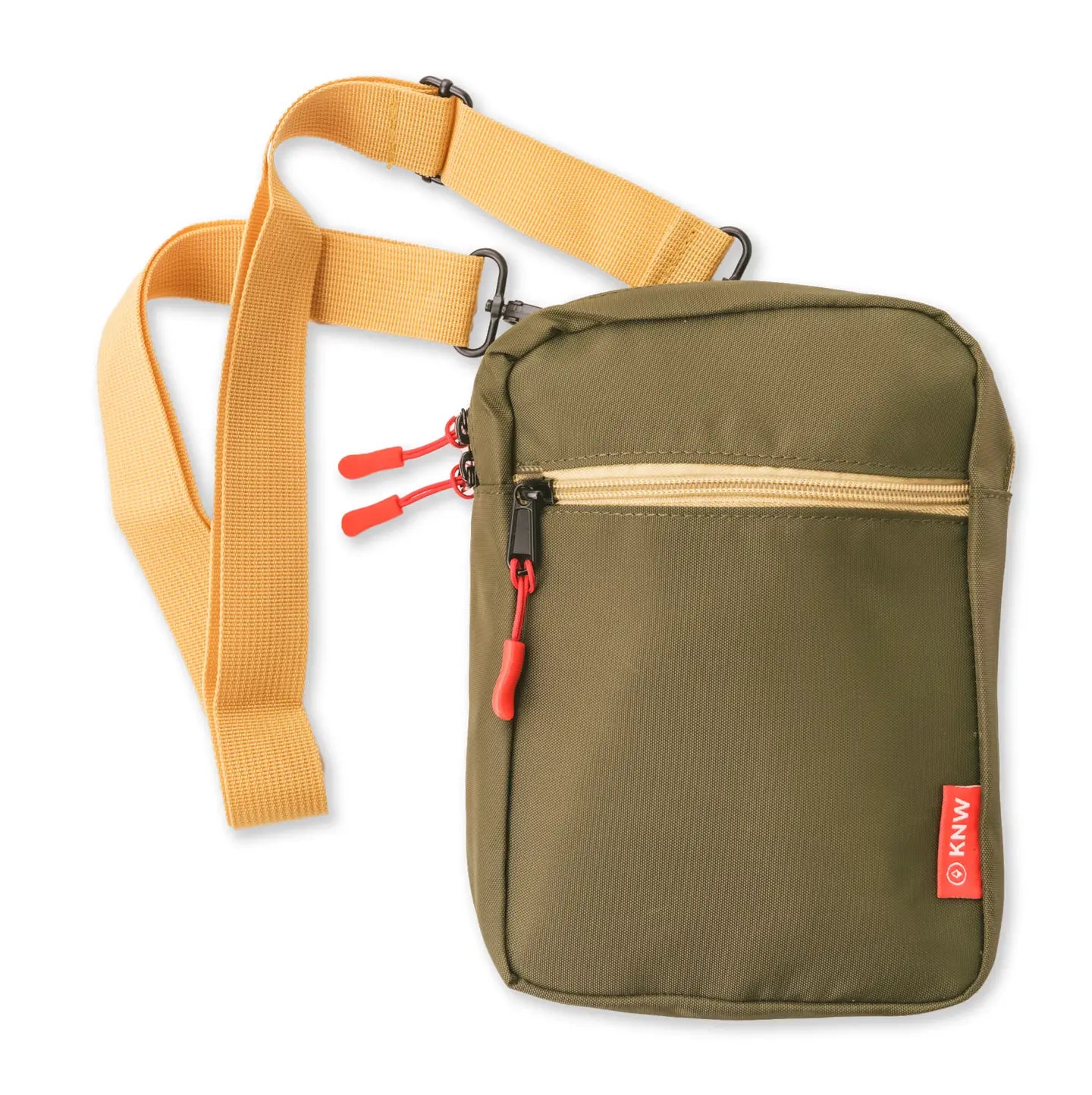 RECYCLED CROSSBODY BAG  Olive and Khaki